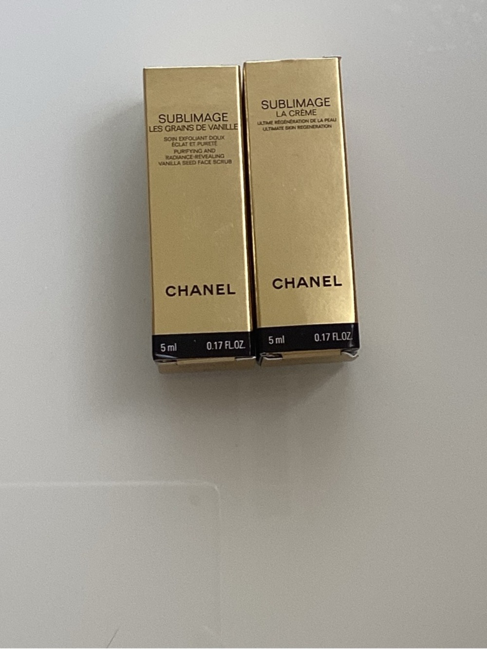 CHANEL Sublimage La Crème & Face Scrub Mini Duo - Gold